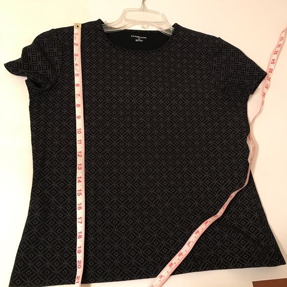 Croft & Barrow Knit Top with Geometric Design - Picture 8 of 8